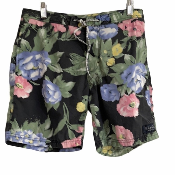 Urban Outfitters B. Cools floral Men’s Swim Trunks SZ 30 - Picture 1 of 4